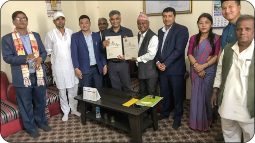 MoU signing between Ramdhuni Municipality